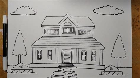 Cara menggambar rumah tingkat dengan pensil  Bagi sebagian orang, menggambar rumah tingkat